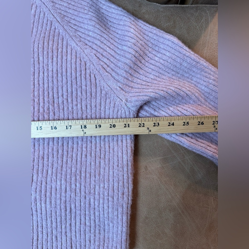 Old Navy Pink Turtleneck Crop Sweater Pink Women’s Size Large - Picture 4 of 7
